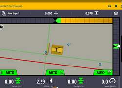 Trimble Earthworks Dozer: Automatische Horizontalsteuerung