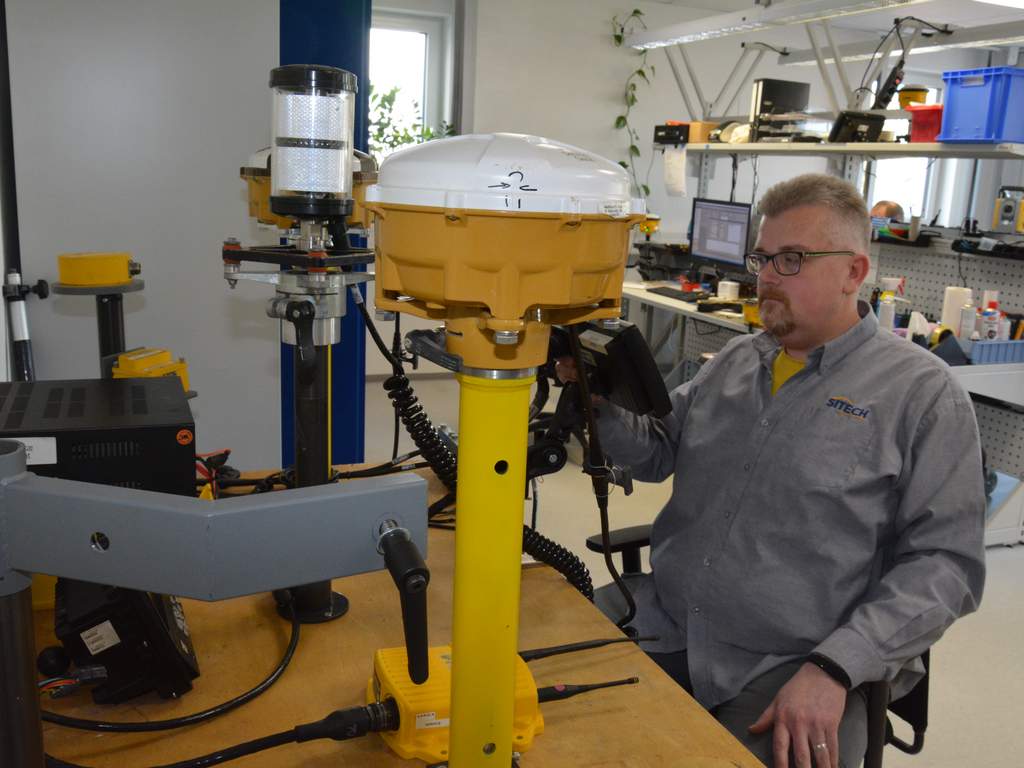 In der zentralen SITECH-Meisterwerkstatt in Weiden wird das gesamte Maschinensteuerungsportfolio gewartet, repariert und überprüft.