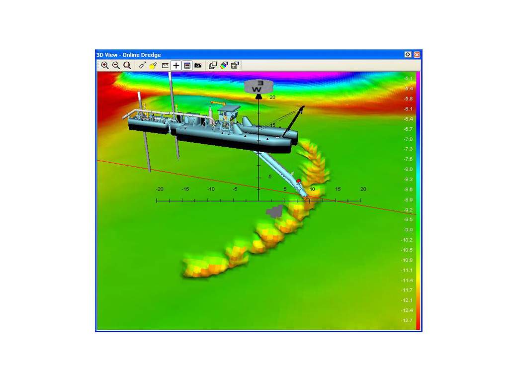 Trimble Marine Construction: Echtzeitvisualisierung Saugbagger