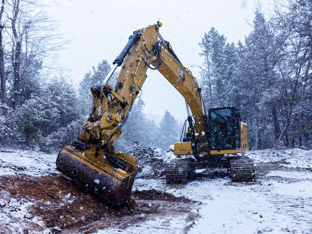 Trimble Siteworks Machine Guidance: Auch mit dem Schwenklöffel Geländeformen nach dem Plan in einem Zug erstellen