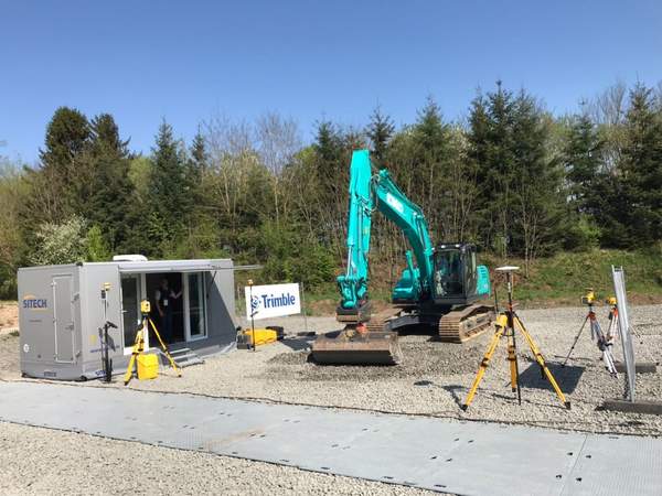 SITECH Messe-Präsentation: vernetzte 3D-Baustelle