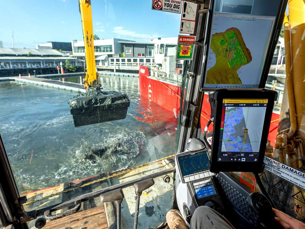 Trimble Marine Construction für Hydraulikbagger