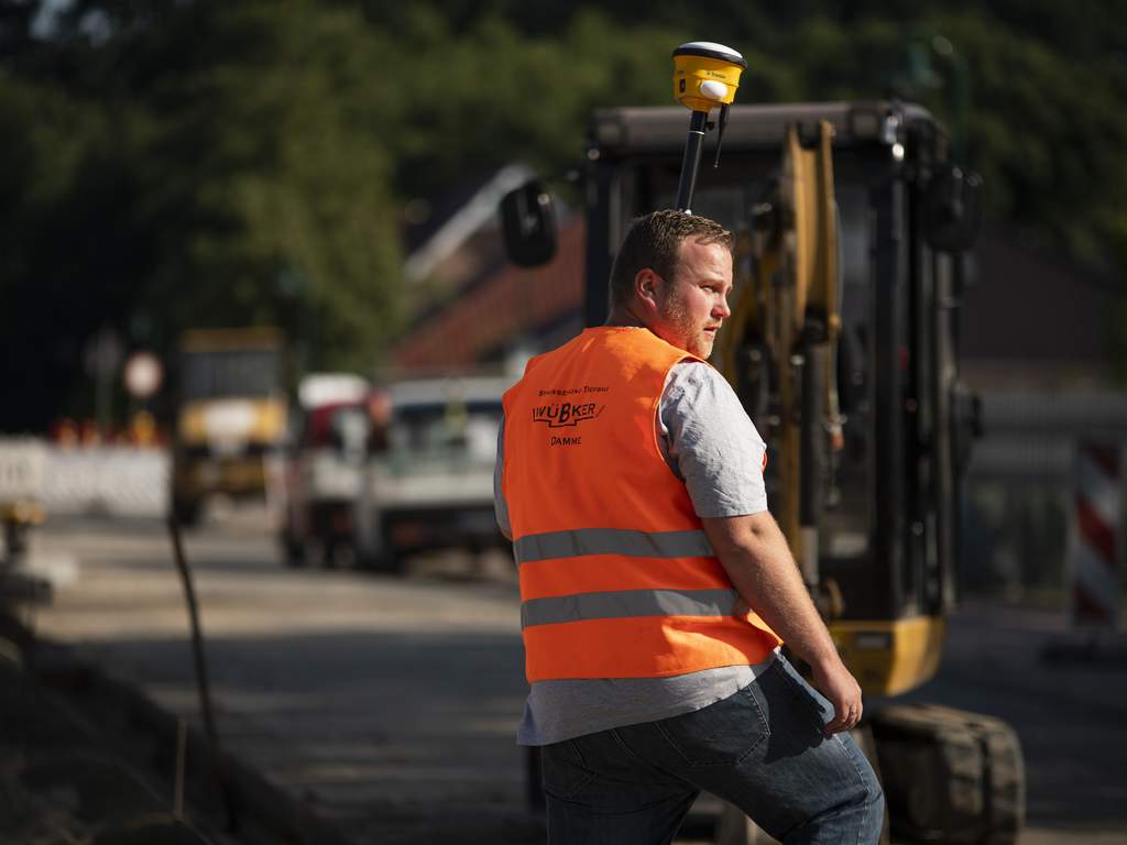 Baustellenvermessung mit Trimble SPS986-Rover